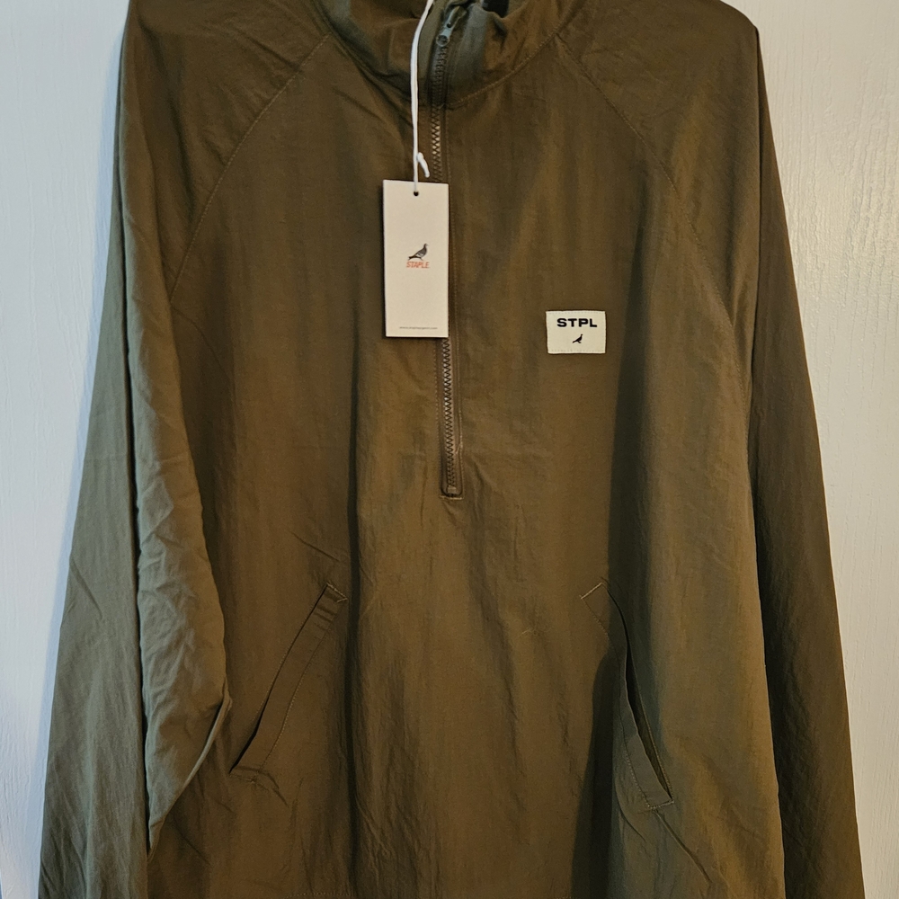 Staple Olive Windbreaker Jacket. Mens XL - Picture 2 of 3